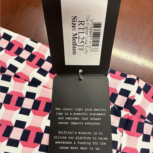 Golftini The Fighter Pink and Black Golf Skort NWT - Picture 6 of 7